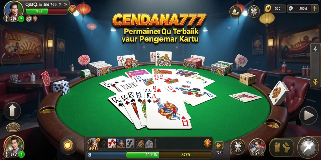 Tampilan gameplay QiuQiu yang seru dan kompetitif.