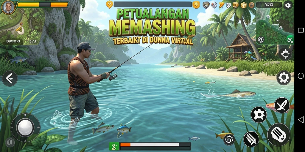 Tangkapan ikan besar dalam gameplay D73 yang seru.