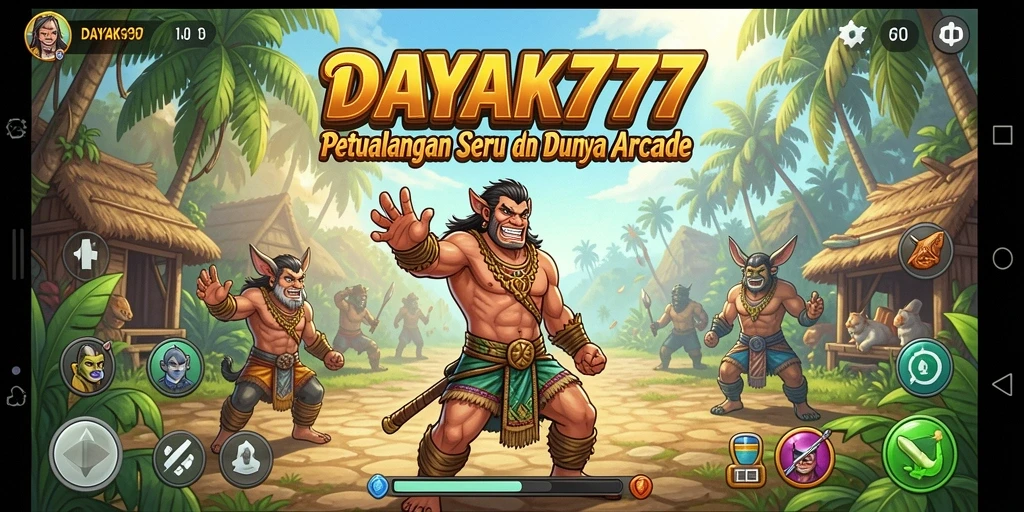 Screenshot gameplay DAYAK777 yang menunjukkan aksi seru dalam dunia Arcade.