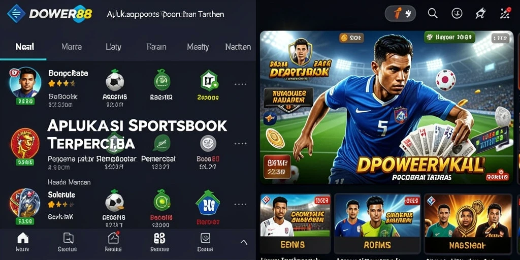 Tampilan gameplay DOWER88 yang menarik dalam taruhan olahraga.