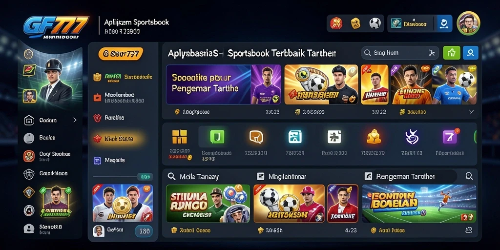 Tampilan menarik dan dinamis dari gameplay Sportsbook GF777.