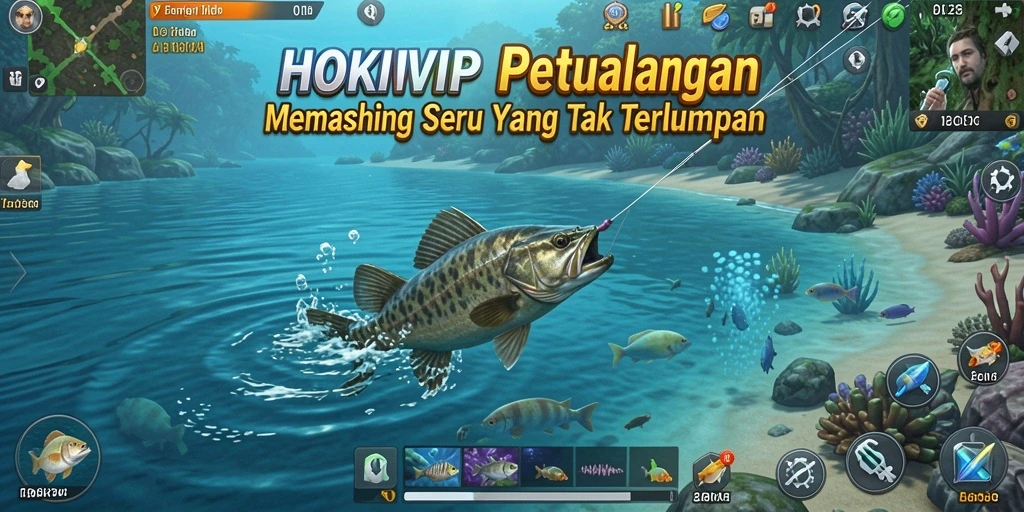 Screenshot gameplay HOKIVIP dengan pengalaman memancing yang menawan.