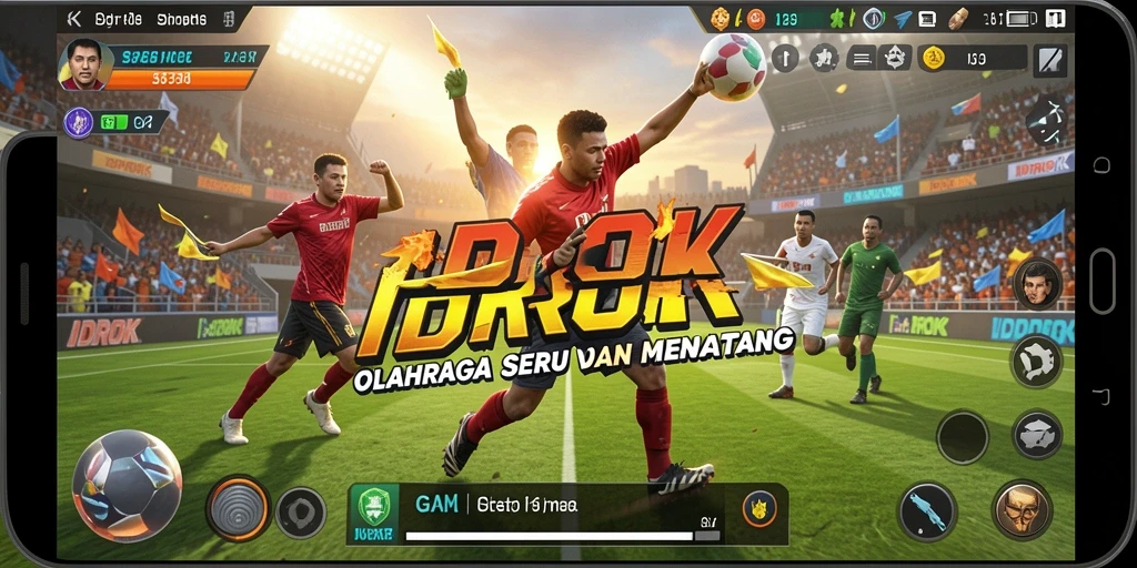 Tampilan gameplay seru dan menantang dalam IDROK.
