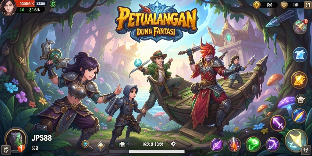 Tangkapan layar permainan JPS88 menampilkan aksi petualangan yang memukau.