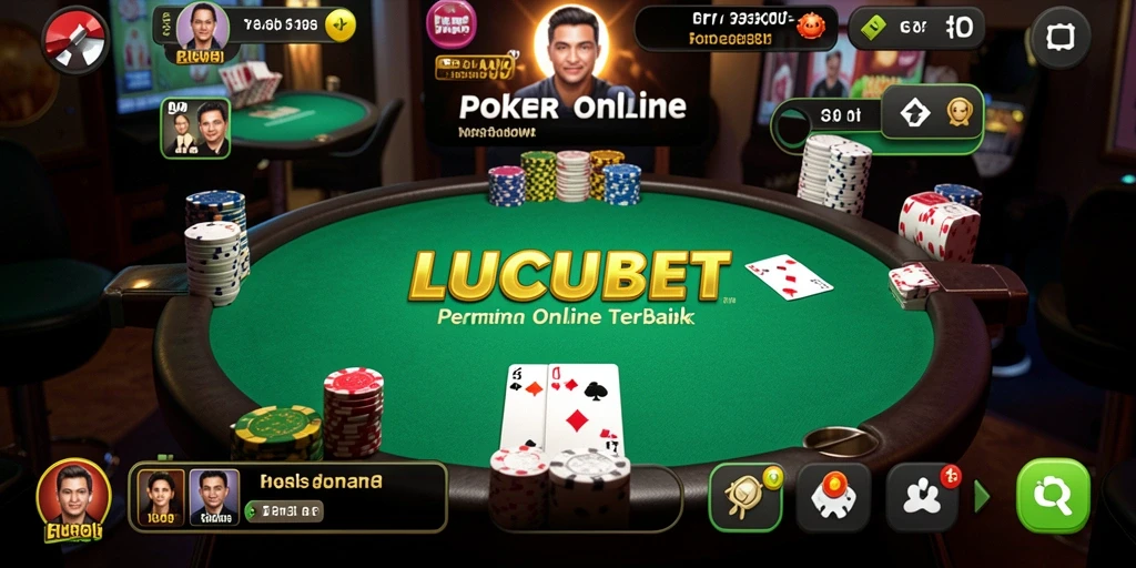 Screenshot gameplay LUCUBET menampilkan pengalaman poker yang mendebarkan.