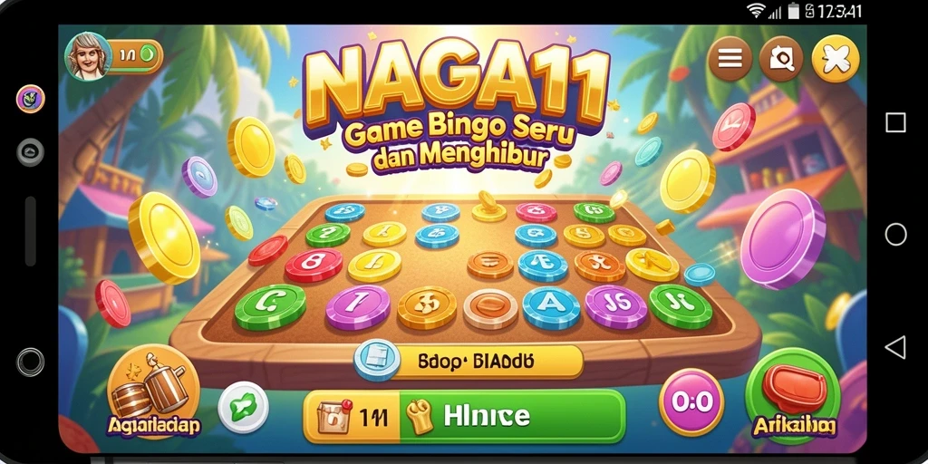 Screenshot gameplay NAGA11 menampilkan momen seru permainan Bingo.