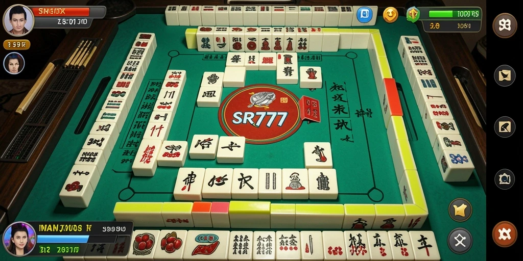 Screenshot gameplay SR777 memperlihatkan berbagai ubin Mahjong yang menantang