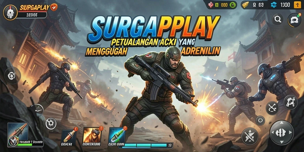 Tampilan gameplay seru dari SURGAPLAY yang penuh aksi.
