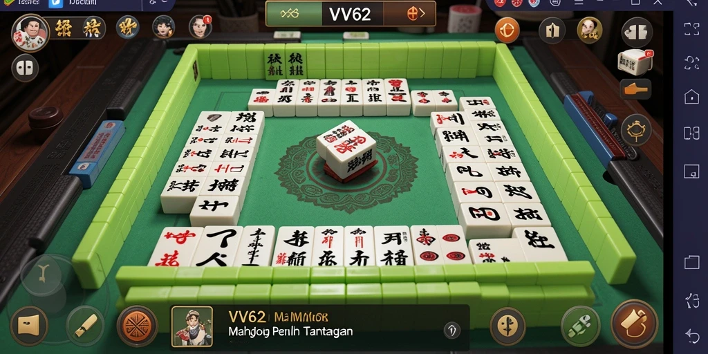 Tampilan gameplay Mahjong yang menarik dalam VV62.
