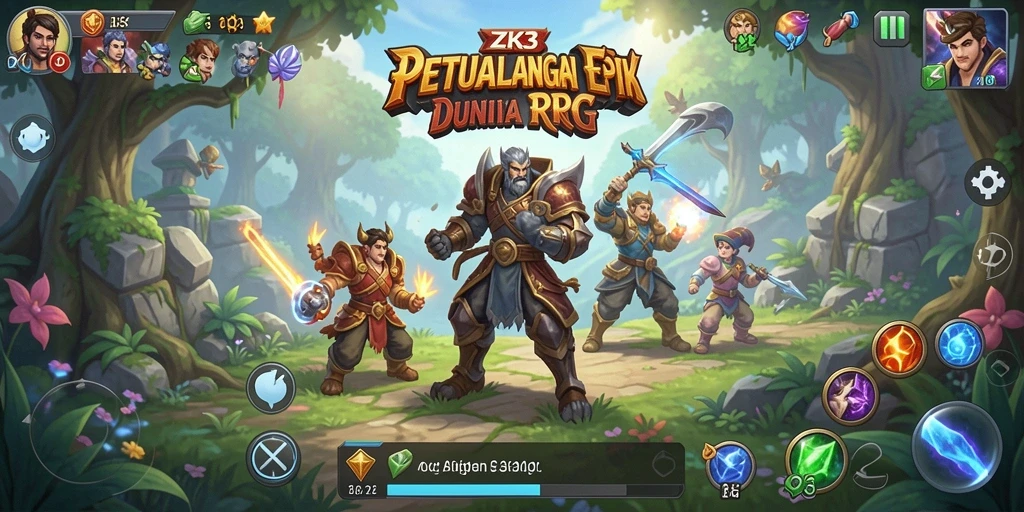 Tampilan gameplay ZK3 dengan aksi pertarungan yang mendebarkan.